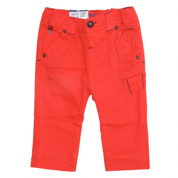 Orange lined pants