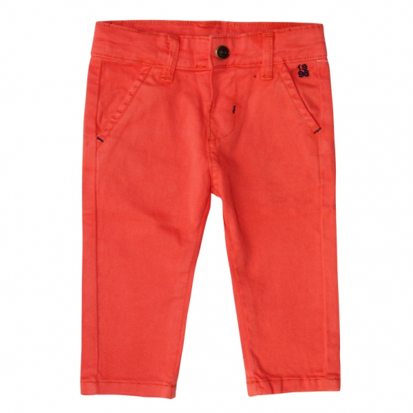 Pantalon orange en toile