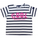 White navy t-shirt