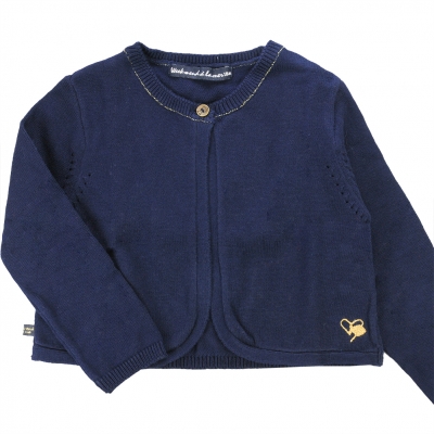 Long sleeves navy sweater
