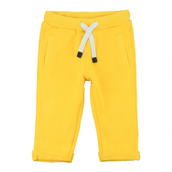 yellow jogging pants