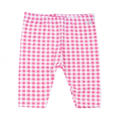 Pink gingham leggings
