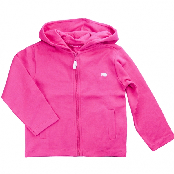 Hooded pink jacket