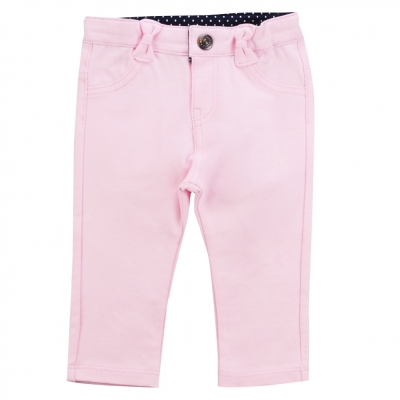 Pink slim fit trousers