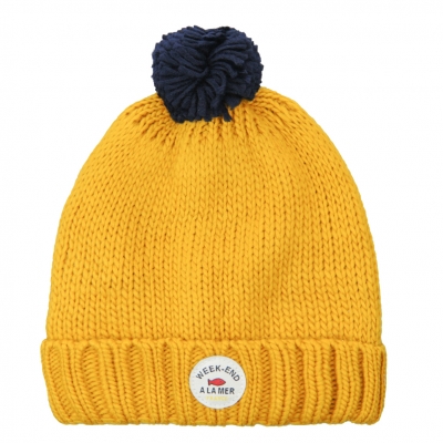 Yellow stitch hat