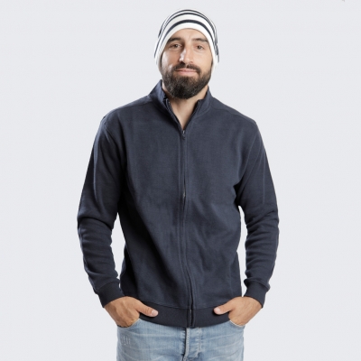 navy zipé vest