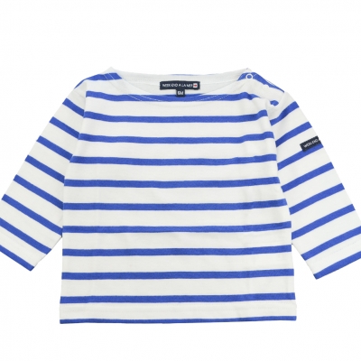 Sailor tee striped white nautical blue