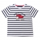 Tee-shirt rayé blanc-marine