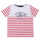 Tee-shirt rayé blanc-rouge