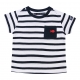 striped t-shirt opt white-navy