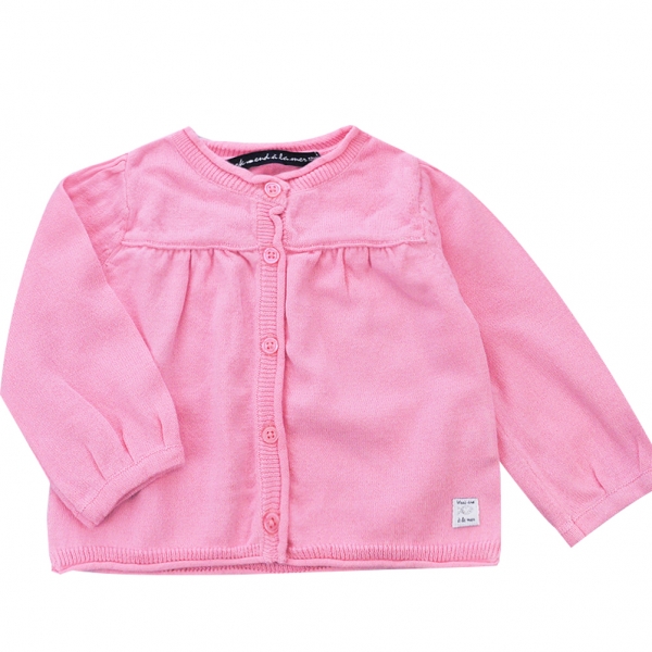 Gilet rose en maille