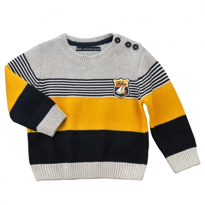 Navy mottled sweater