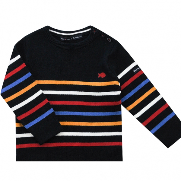 Multicolor stripe sweater