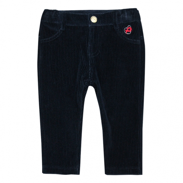 Pantalon marine velours