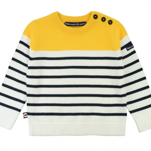 Pull top jaune