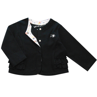 navy cardigan