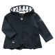Gilet rose à capuche