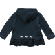 Gilet rose à capuche