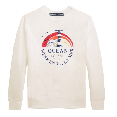 Gilet rose clair rayé blanc à capuche